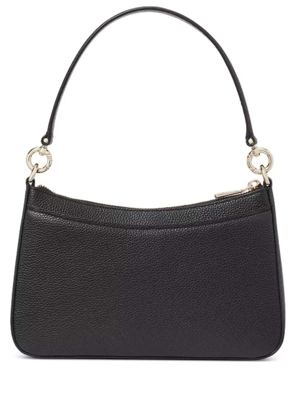 KATE SPADE NY Hudson Small Pebbled Leather Convertible Shoulder Bag- BLACK